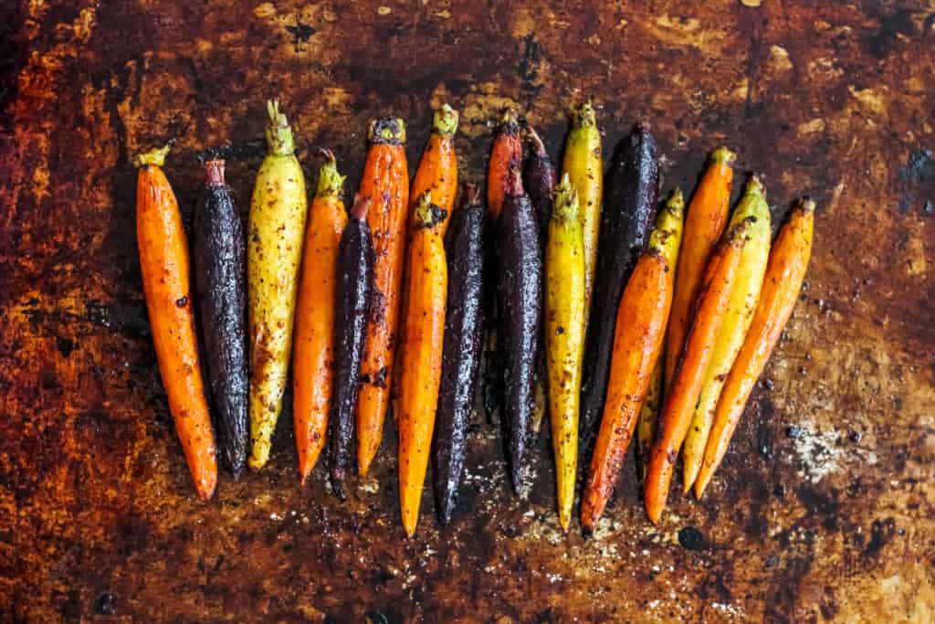 Spicy Maple Roasted Carrots