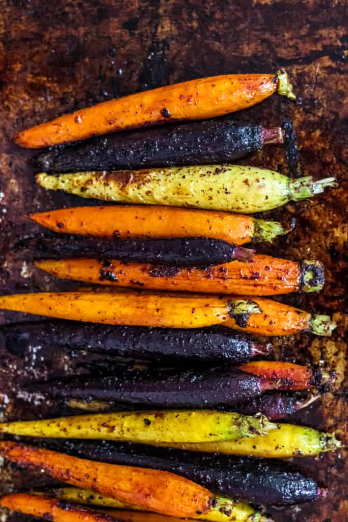 Spicy Maple Roasted Carrots