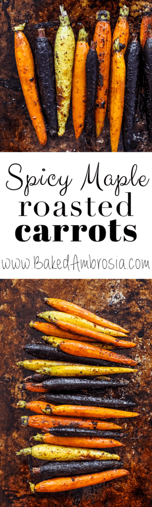 Spicy Maple Roasted Carrots