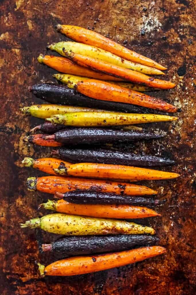 Spicy Maple Roasted Carrots
