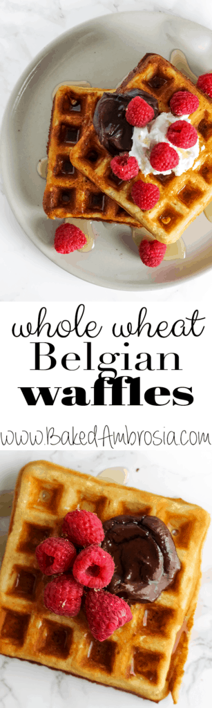 Crispy Whole Wheat Belgian Waffles