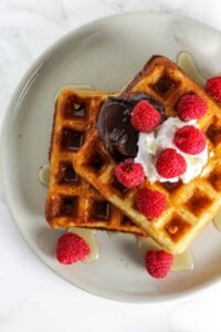 Crispy Whole Wheat Belgian Waffles