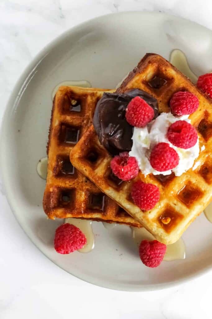 Crispy Whole Wheat Belgian Waffles 