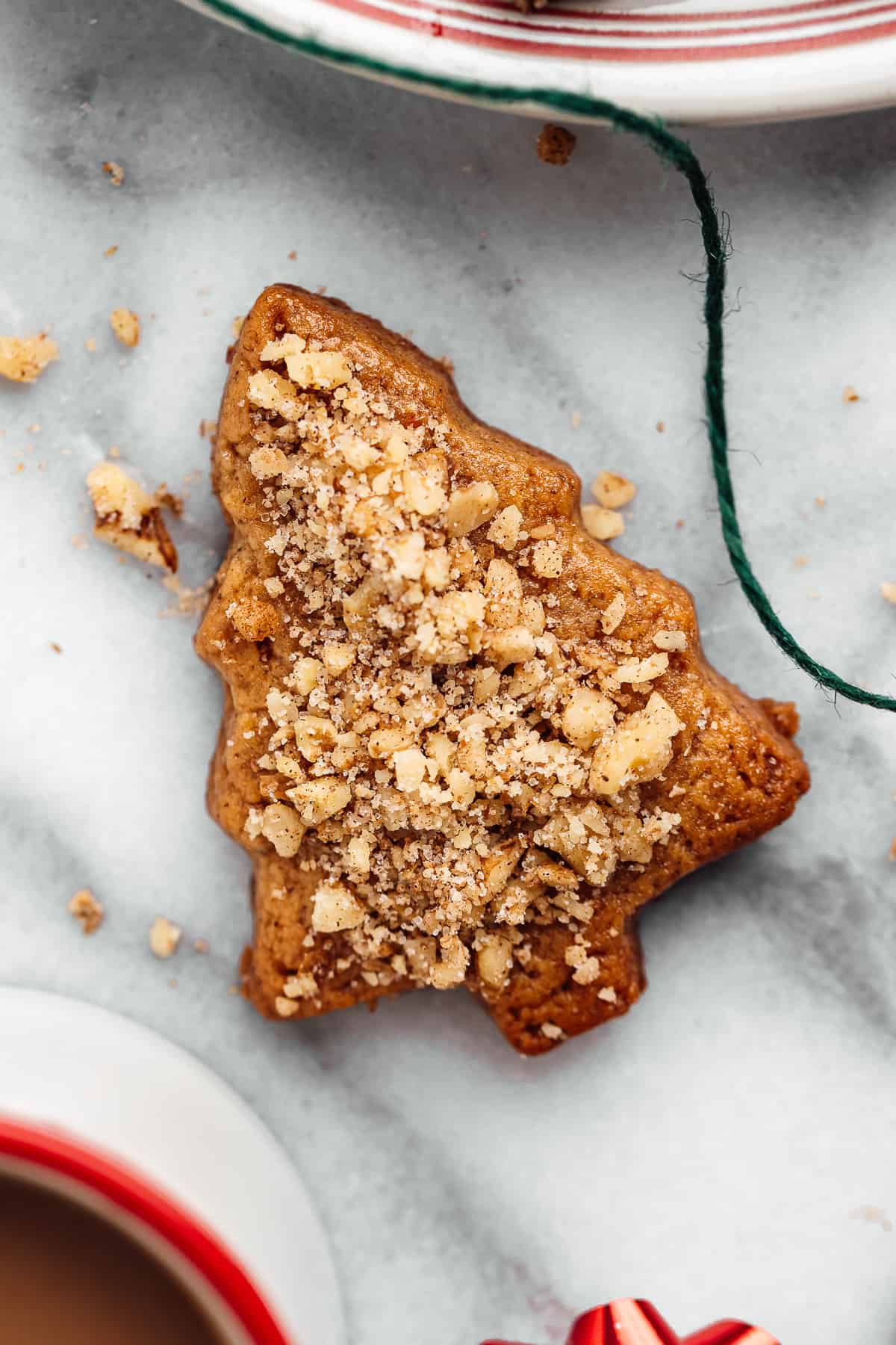 tree shaped melomakarono cookie