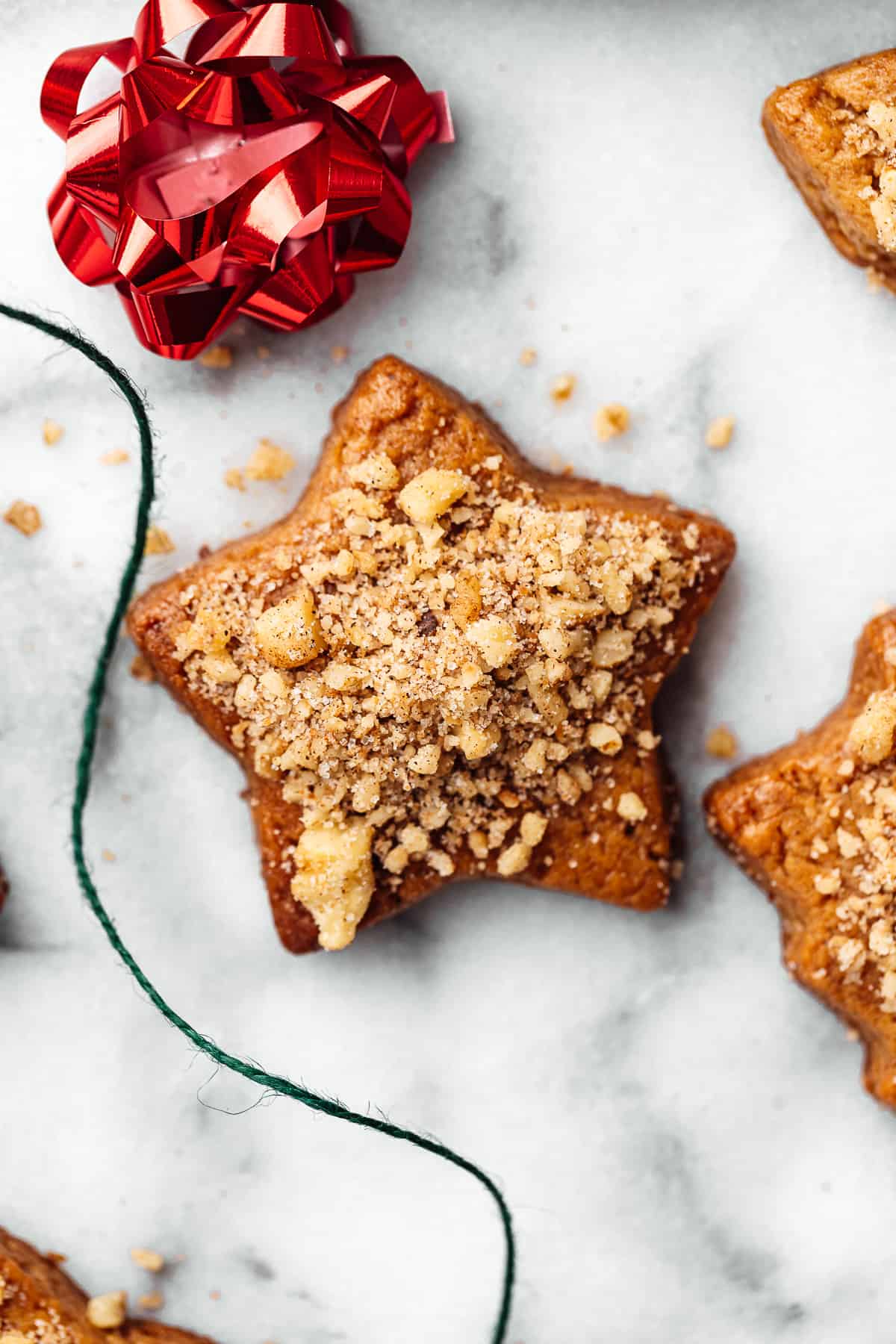 star shaped melomakarono cookie