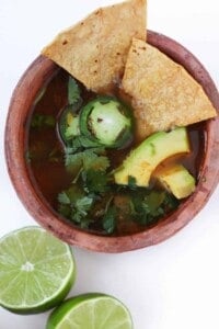 30 Minute Healthy Chicken Tortilla Soup