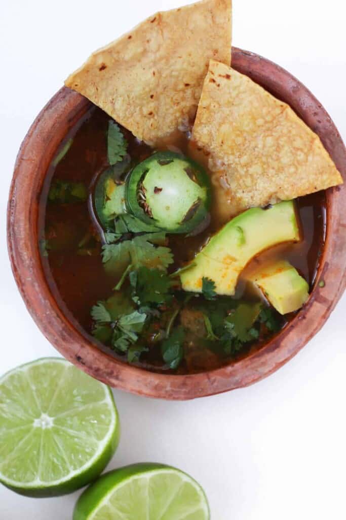 30 Minute Healthy Chicken Tortilla Soup