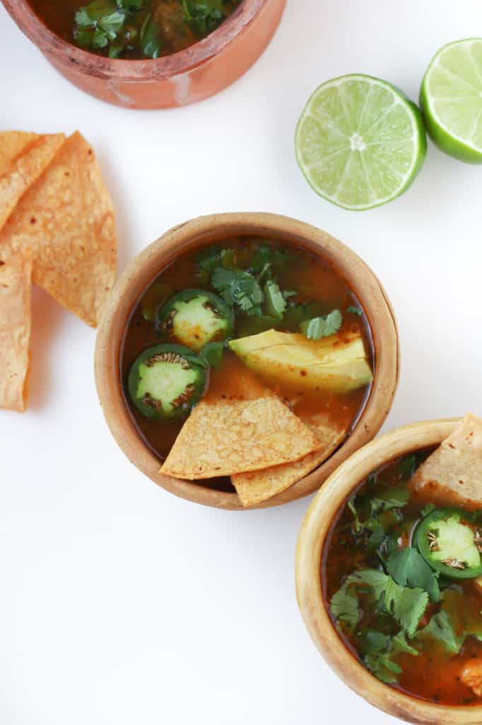 30 Minute Healthy Chicken Tortilla Soup