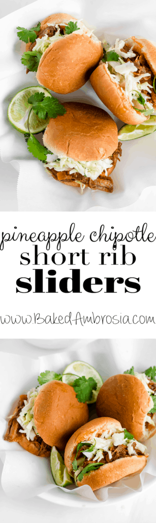 Pineapple Chipotle Short Rib Sliders