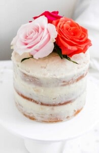 White Chocolate Coconut Almond Layer Cake