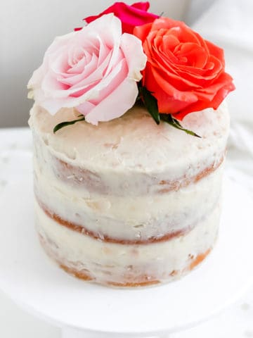 White Chocolate Coconut Almond Layer Cake