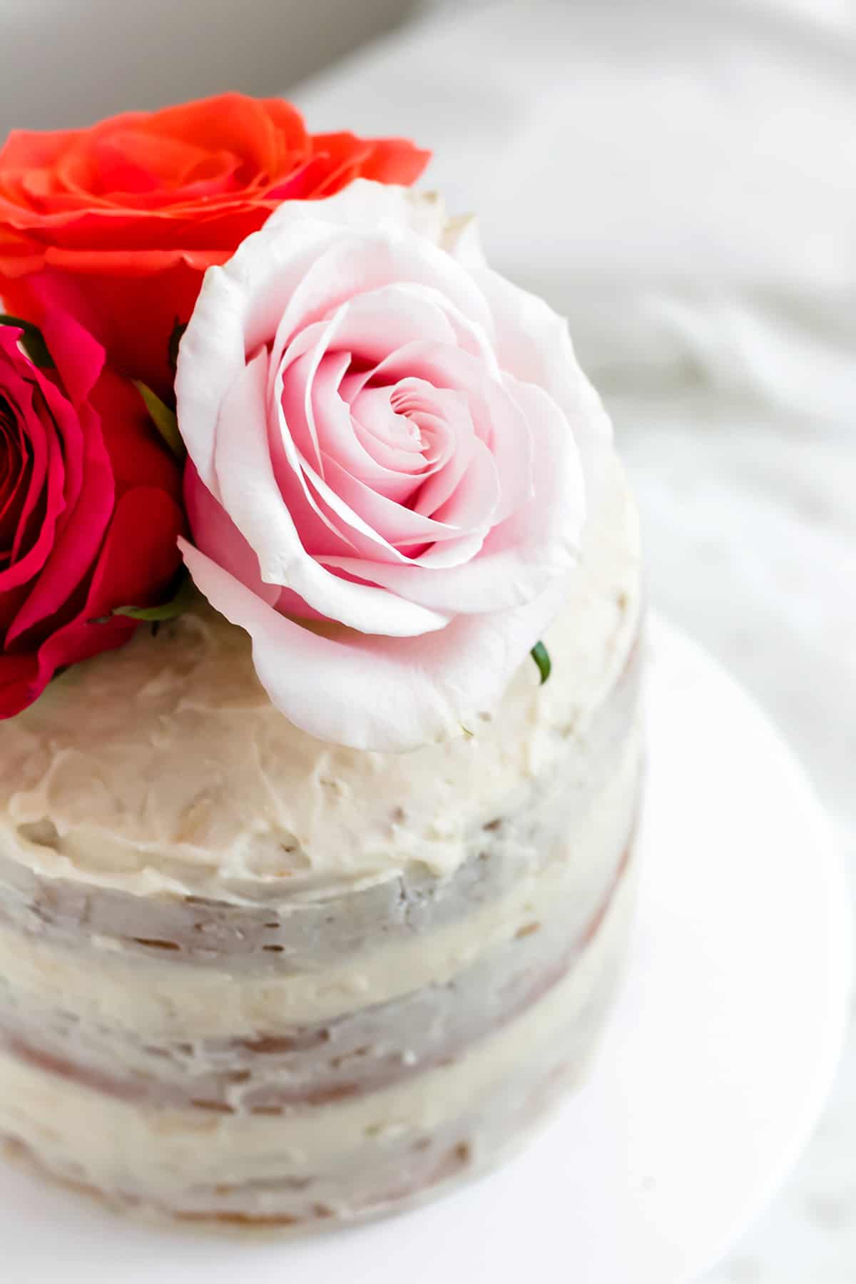 White Chocolate Coconut Almond Layer Cake