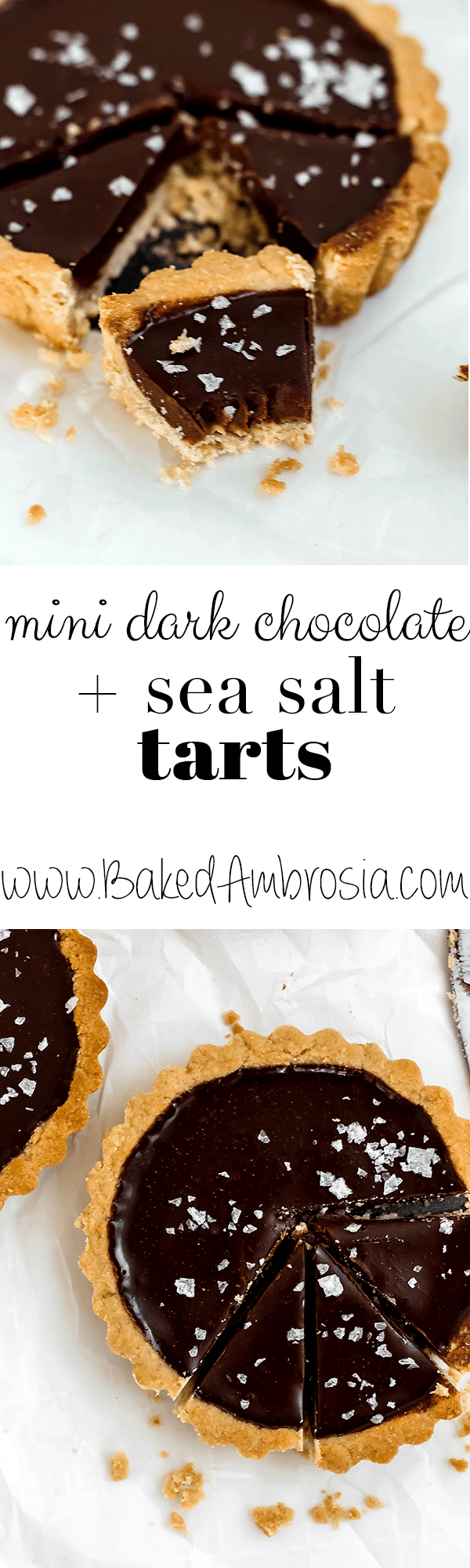 Dark Chocolate and Sea Salt Tarts Baked Ambrosia
