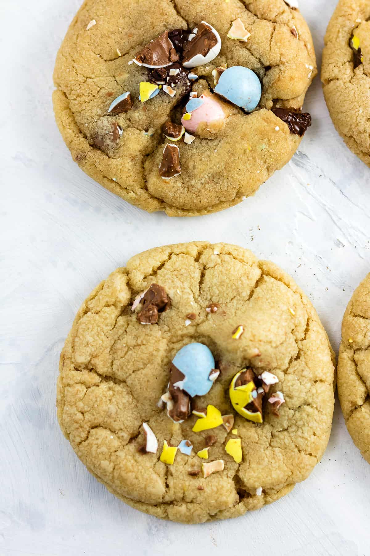 Cadbury Mini Egg Easter Chocolate Chip Cookies Baked Ambrosia