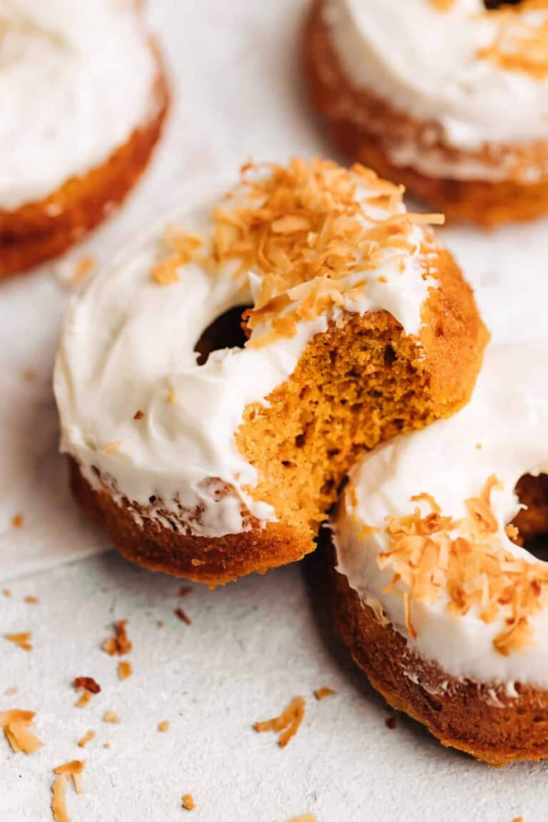 Baked Carrot Cake Donuts