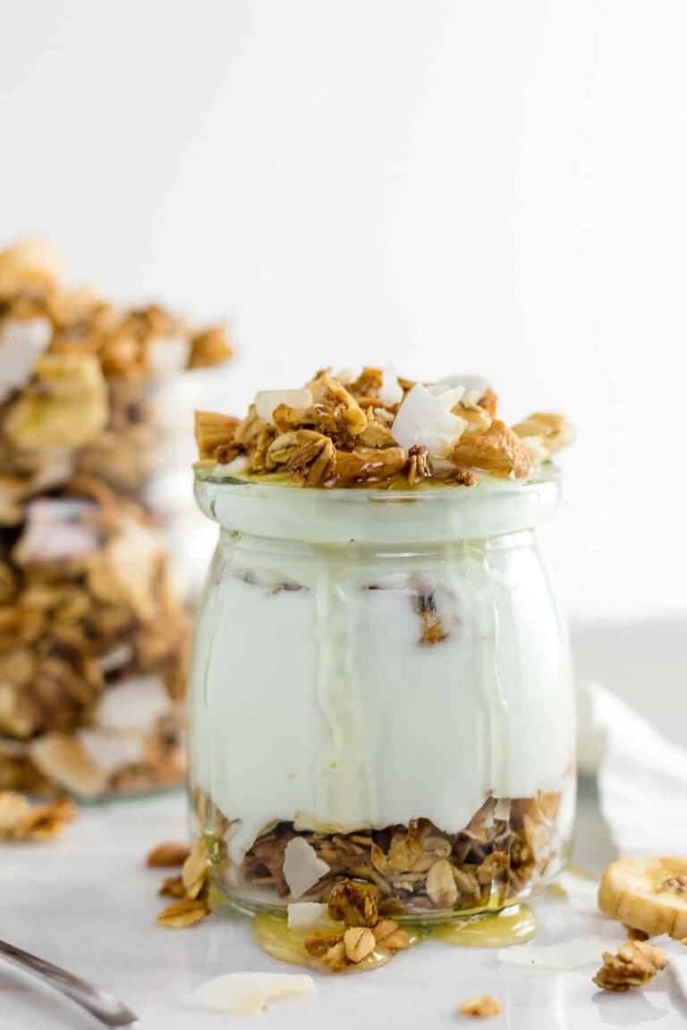 Banana Coconut Cashew Granola