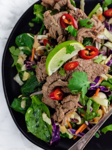 Thai Beef Salad (gluten free + dairy free)
