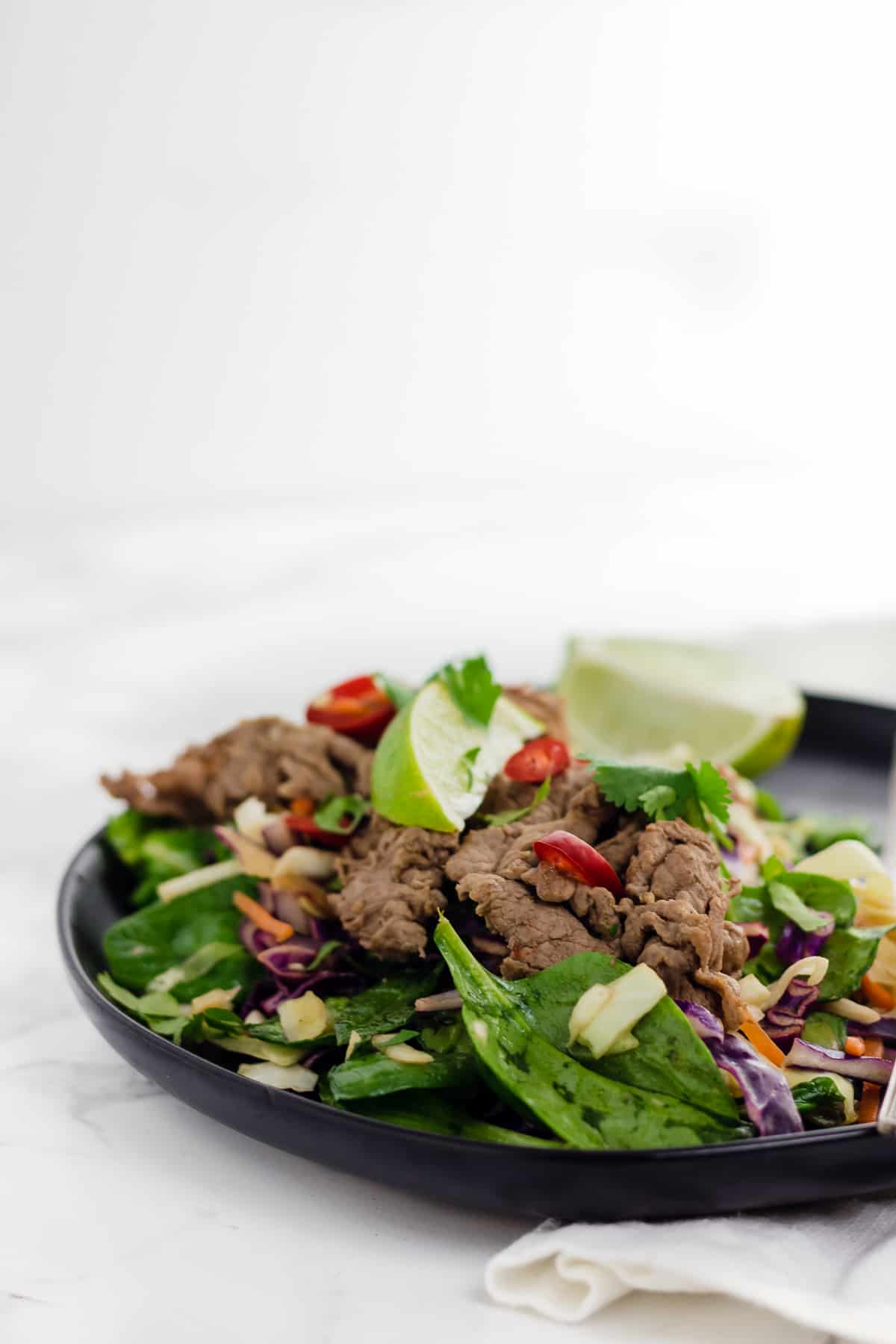 Thai Beef Salad (gluten free + dairy free)