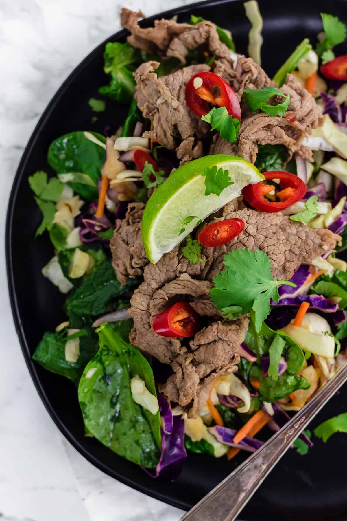 Thai Beef Salad (gluten free + dairy free)