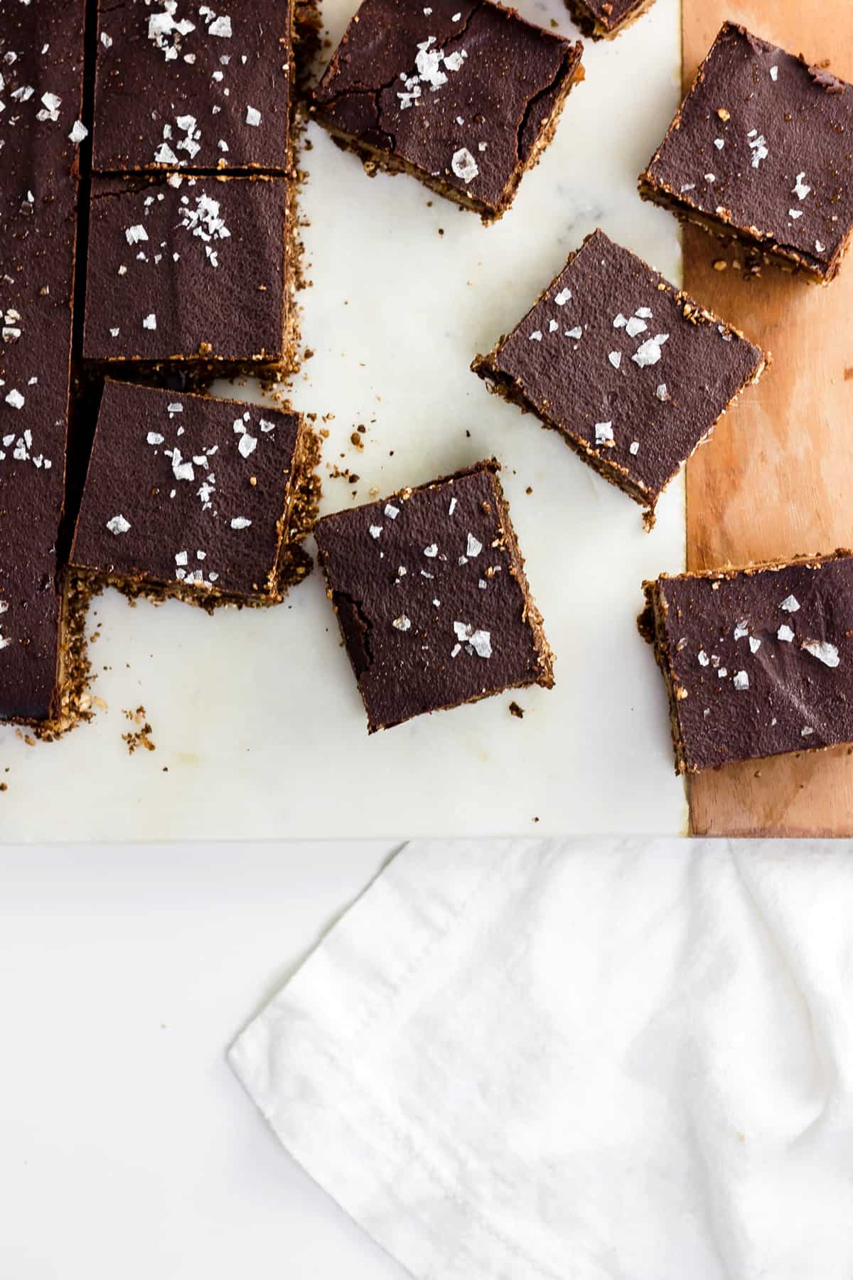 No-Bake Chocolate Peanut Butter and Banana Collagen Bars (gluten free, vegan, refined sugar free)