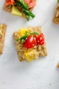 TRISCUIT Crackers with Quinoa Mango Salad