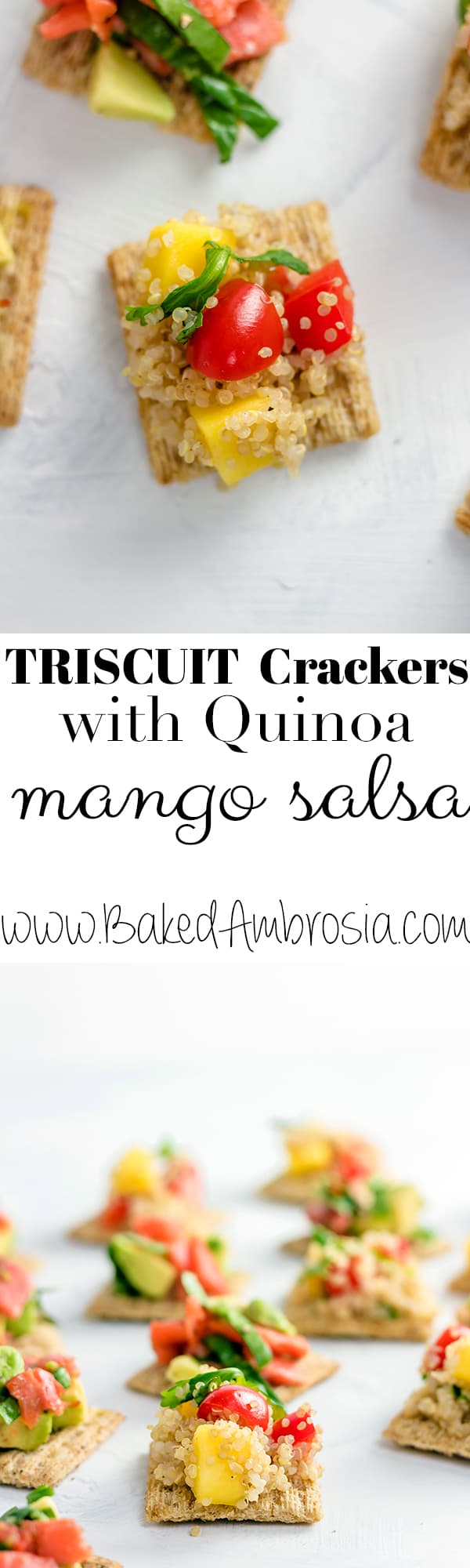 TRISCUIT Crackers with Quinoa Mango Salsa