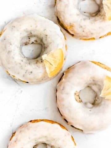Baked Lemon Poppyseed Donuts Recipe (vegan, Paleo, gluten free)