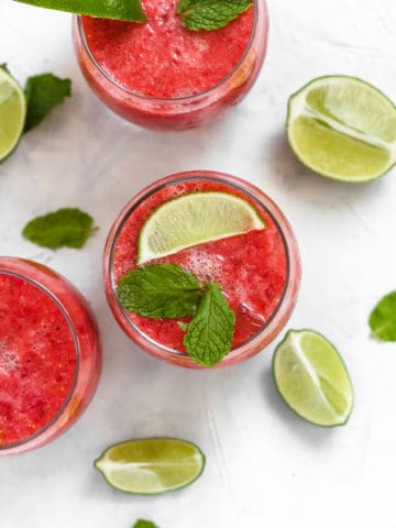 Strawberry Coconut Water Tequila Smash