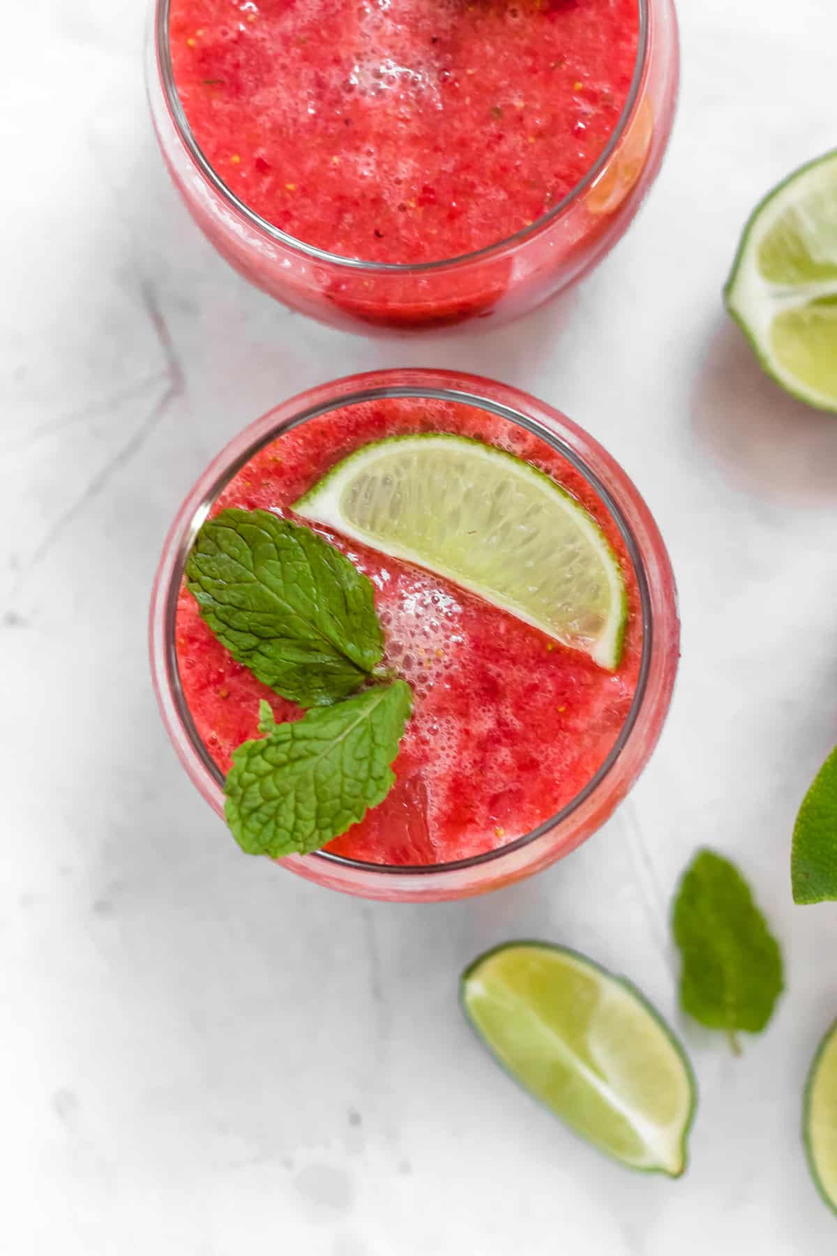 Strawberry Coconut Water Tequila Smash