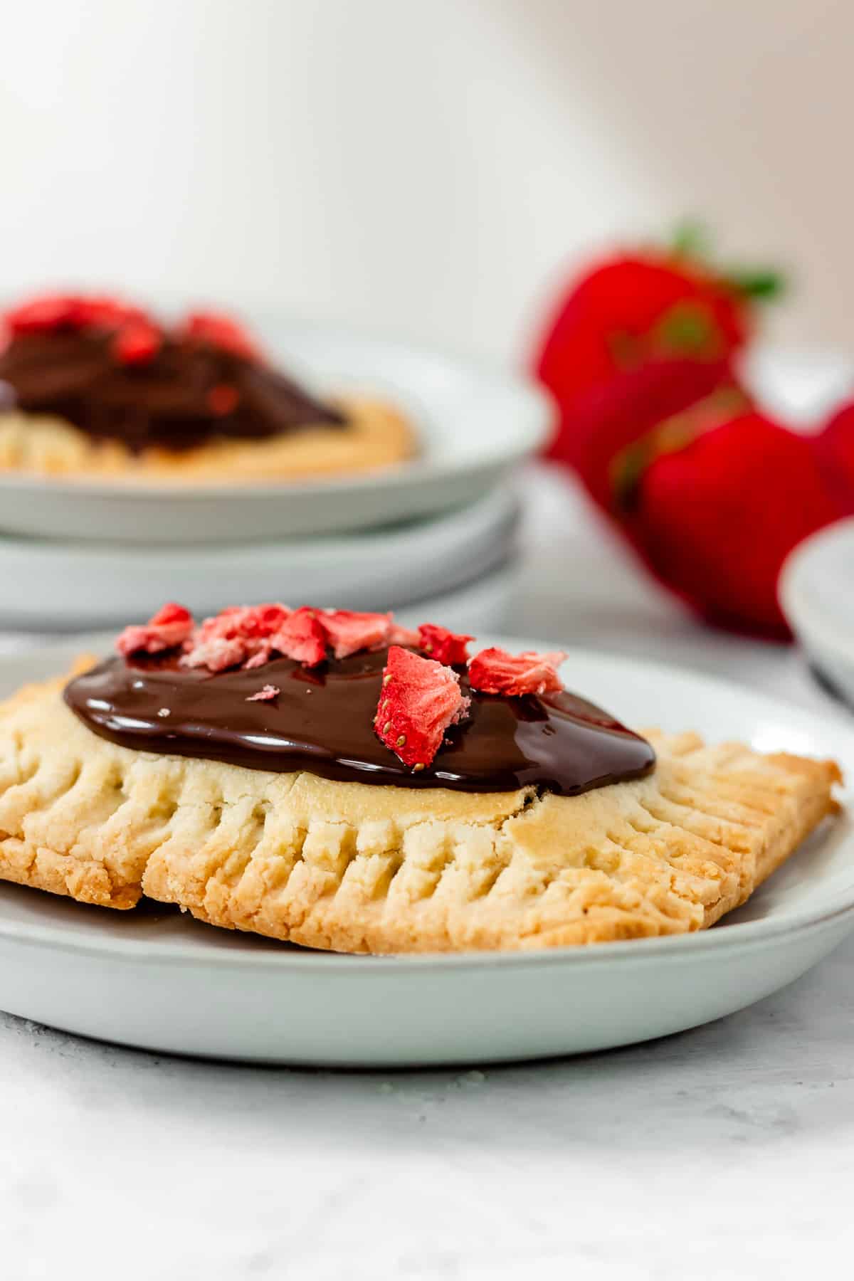 Paleo Chocolate Covered Strawberry Pop Tarts (gluten free, grain free, refined sugar free)