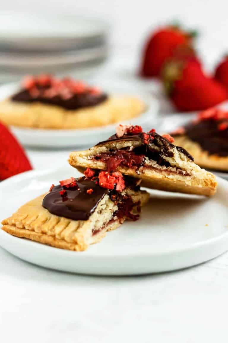 Paleo Chocolate Covered Strawberry Pop Tarts