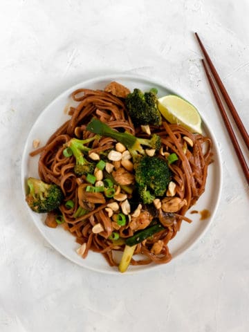 20 Minute Spicy Thai Noodles (gluten free, dairy free)
