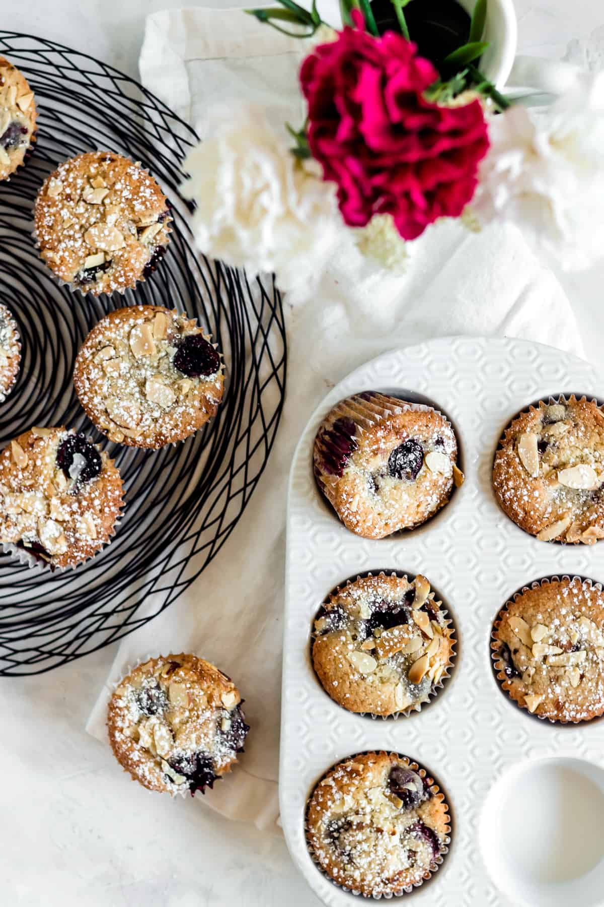 Cherry Almond Muffins