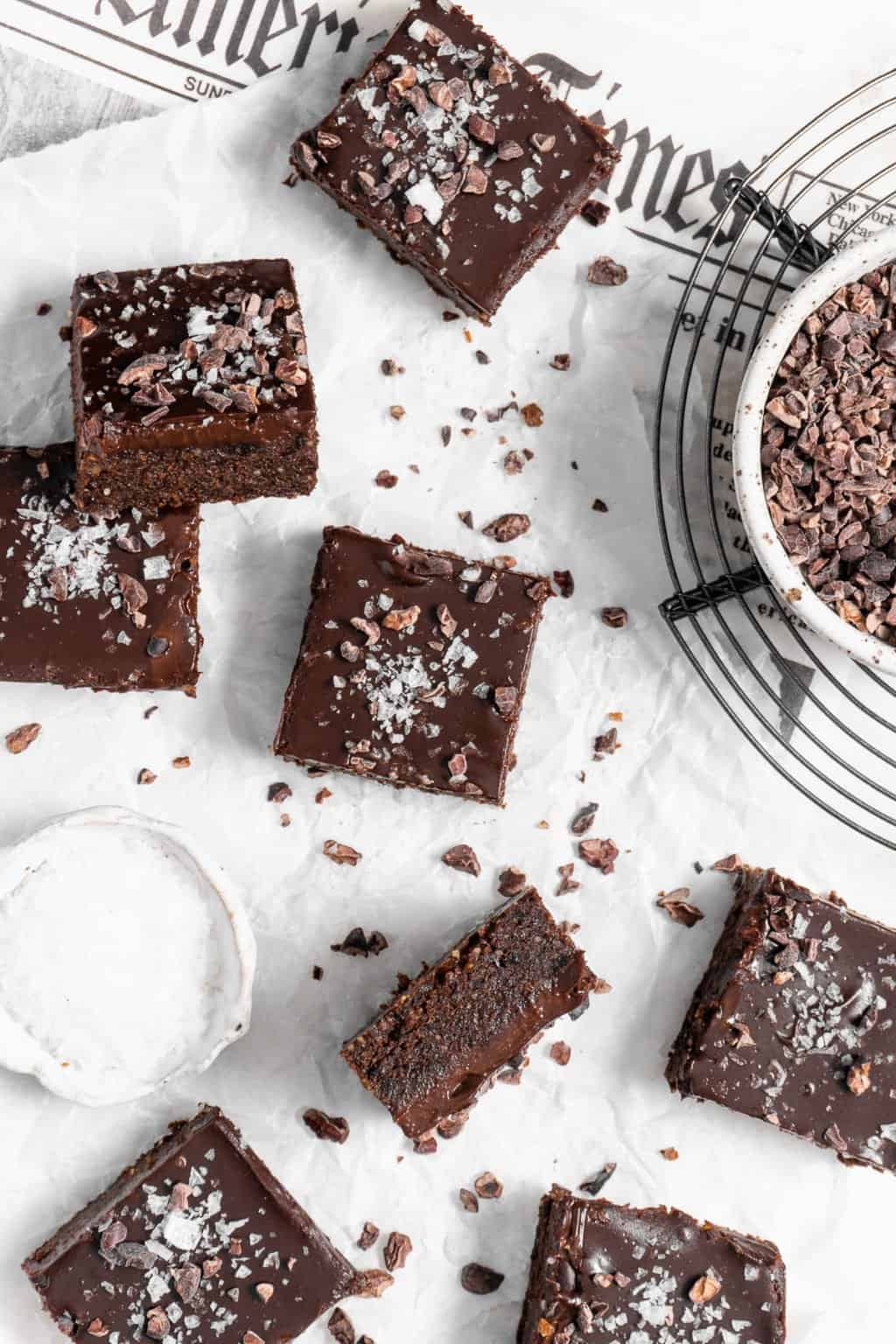 Healthy NoBake Brownies (vegan, gluten free, no refined sugar) Baked
