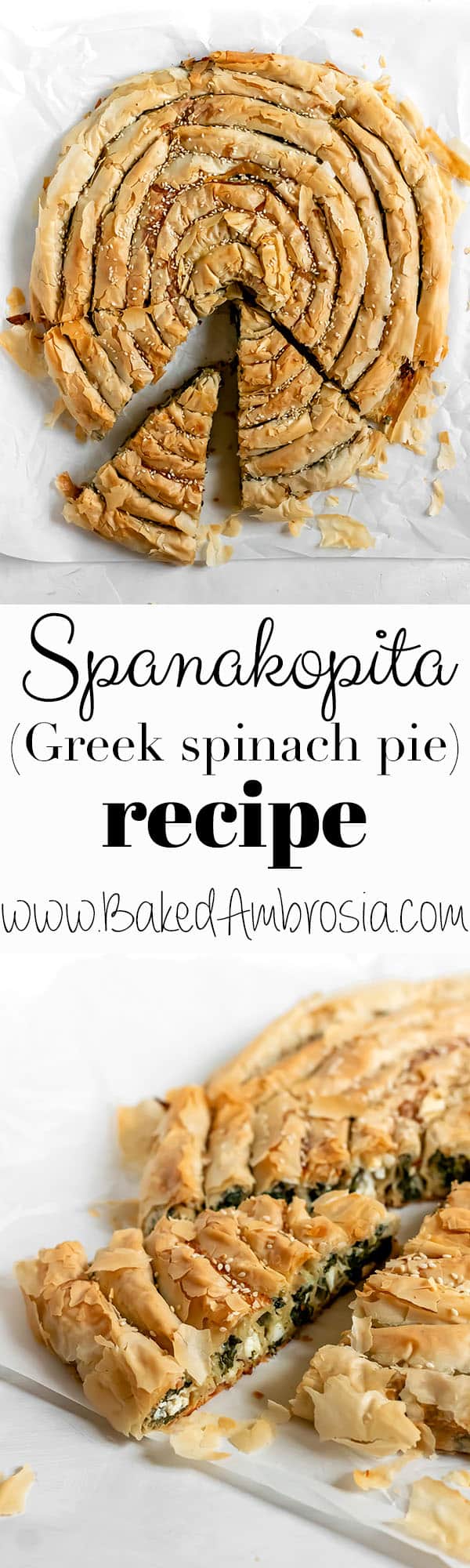 Spanakopita Recipe (Greek Spinach and Feta Pie)