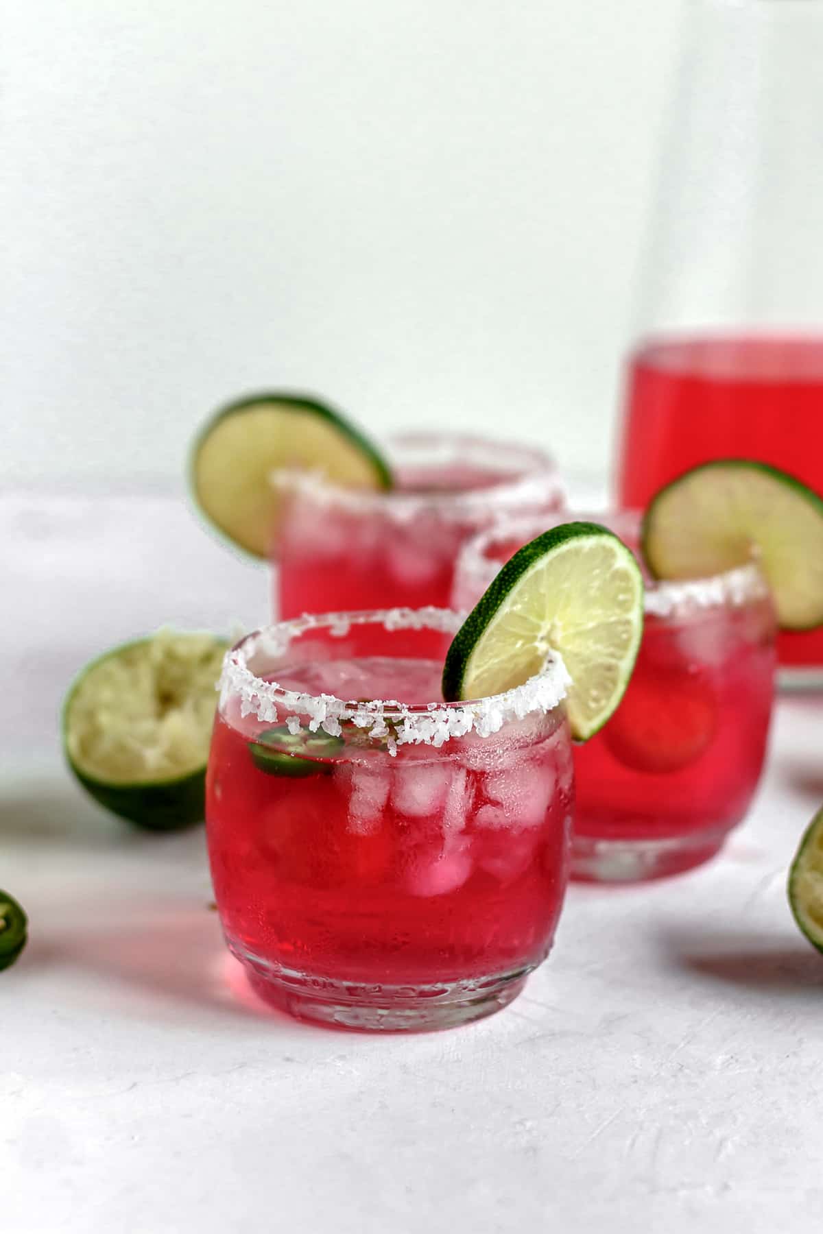 Skinny Jalapeño Watermelon Margaritas