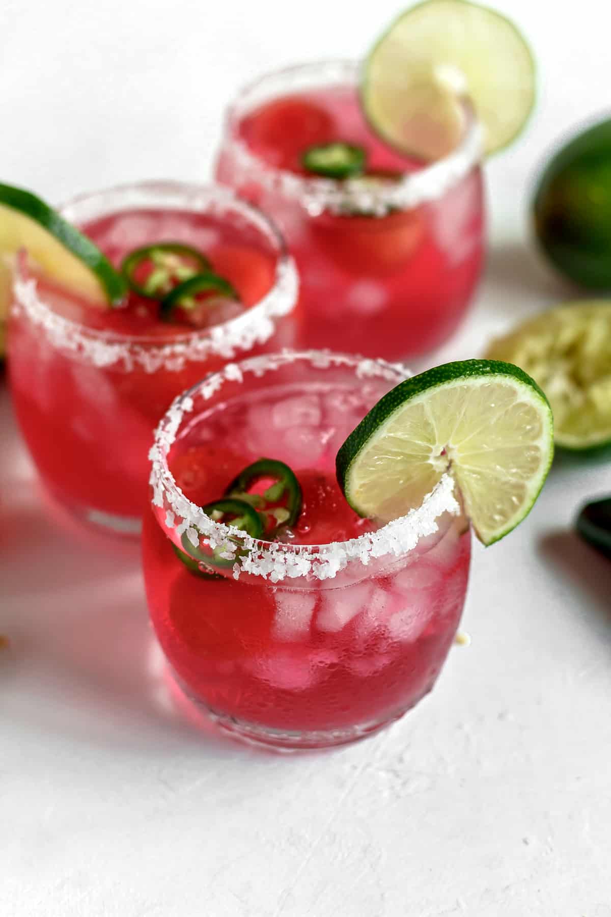 Skinny Jalapeño Watermelon Margaritas