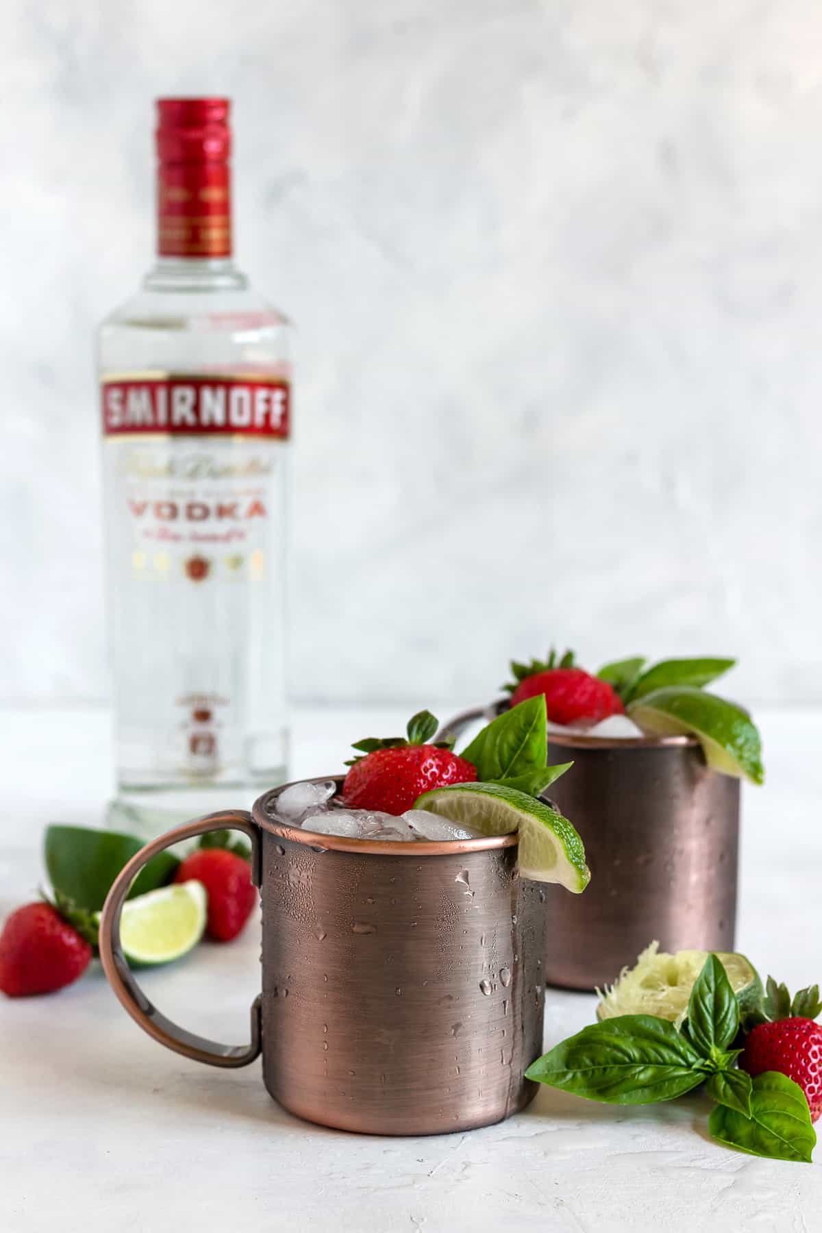 Strawberry-Basil Moscow Mule Recipe