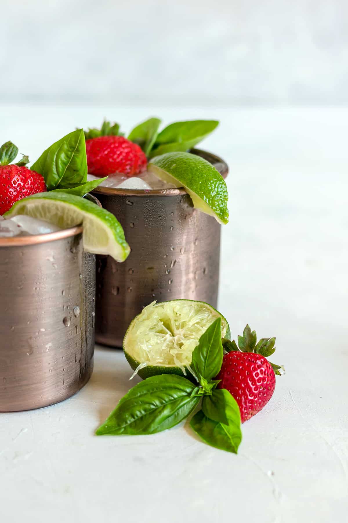 Strawberry Basil Moscow Mule ⋆ Books n' Cooks