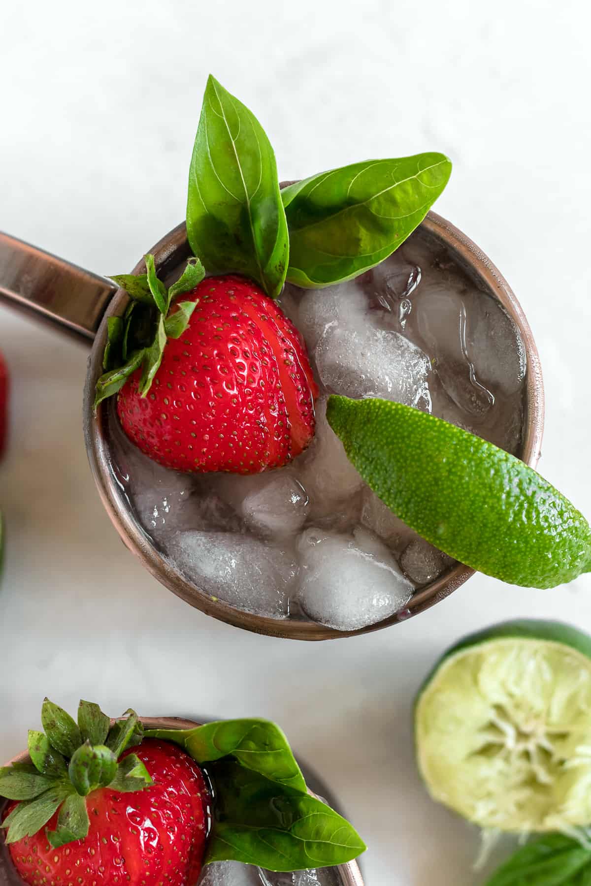Strawberry Basil Moscow Mule 