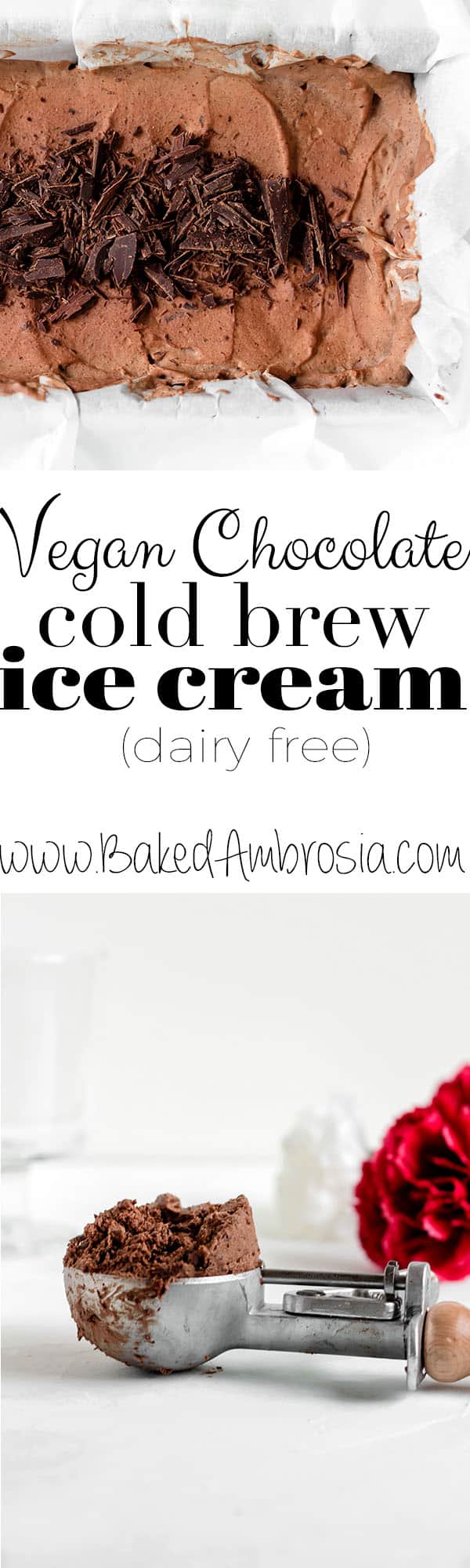 Vegan Chocolate Cold Brew Ice Cream (dairy free)