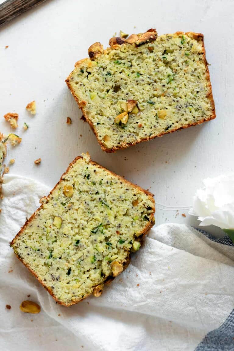 Paleo Zucchini Pistachio Bread