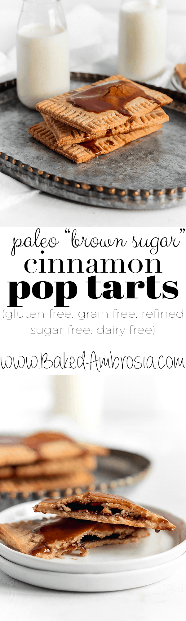 Paleo Brown Sugar Cinnamon Pop Tarts (gluten free, grain free, refined sugar free)