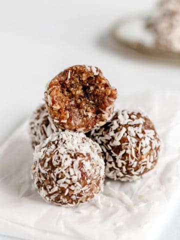 Salted Maple Pecan Pie Energy Balls