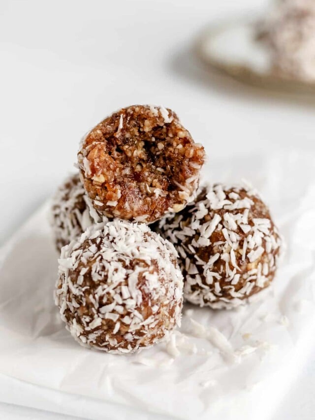 Salted Maple Pecan Pie Energy Balls