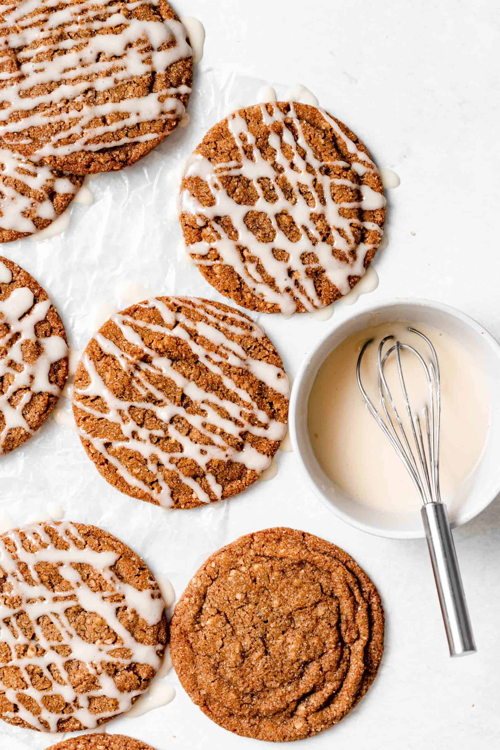 Chewy Walnut Spice Cookies with Honey Glaze Baked Ambrosia