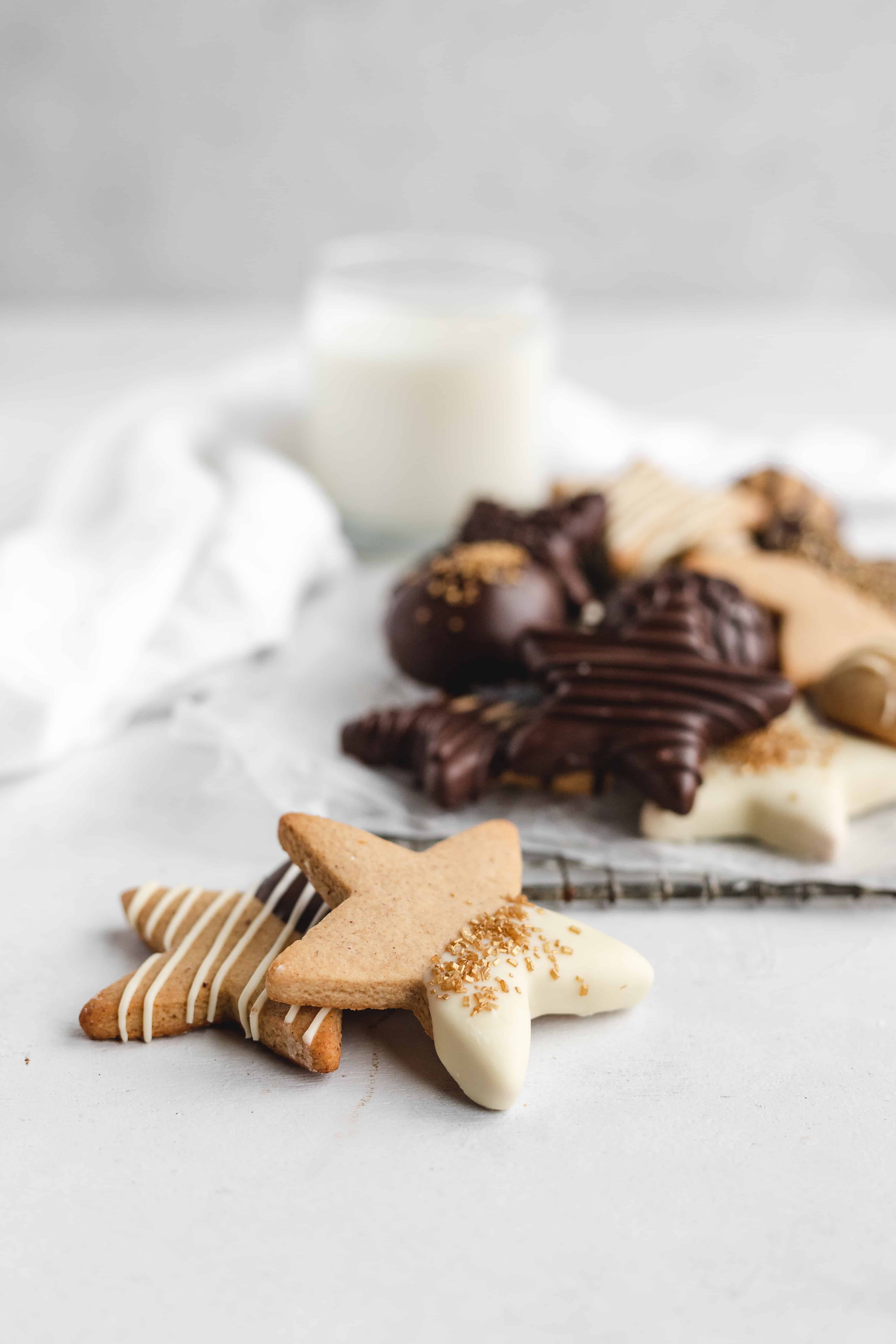 Chocolate Covered Gingerbread Cookies