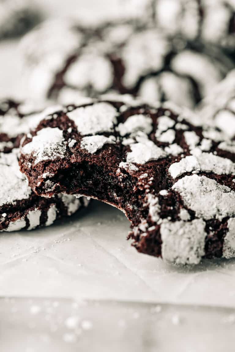 The Best Fudgy Chocolate Crinkle Cookies Recipe