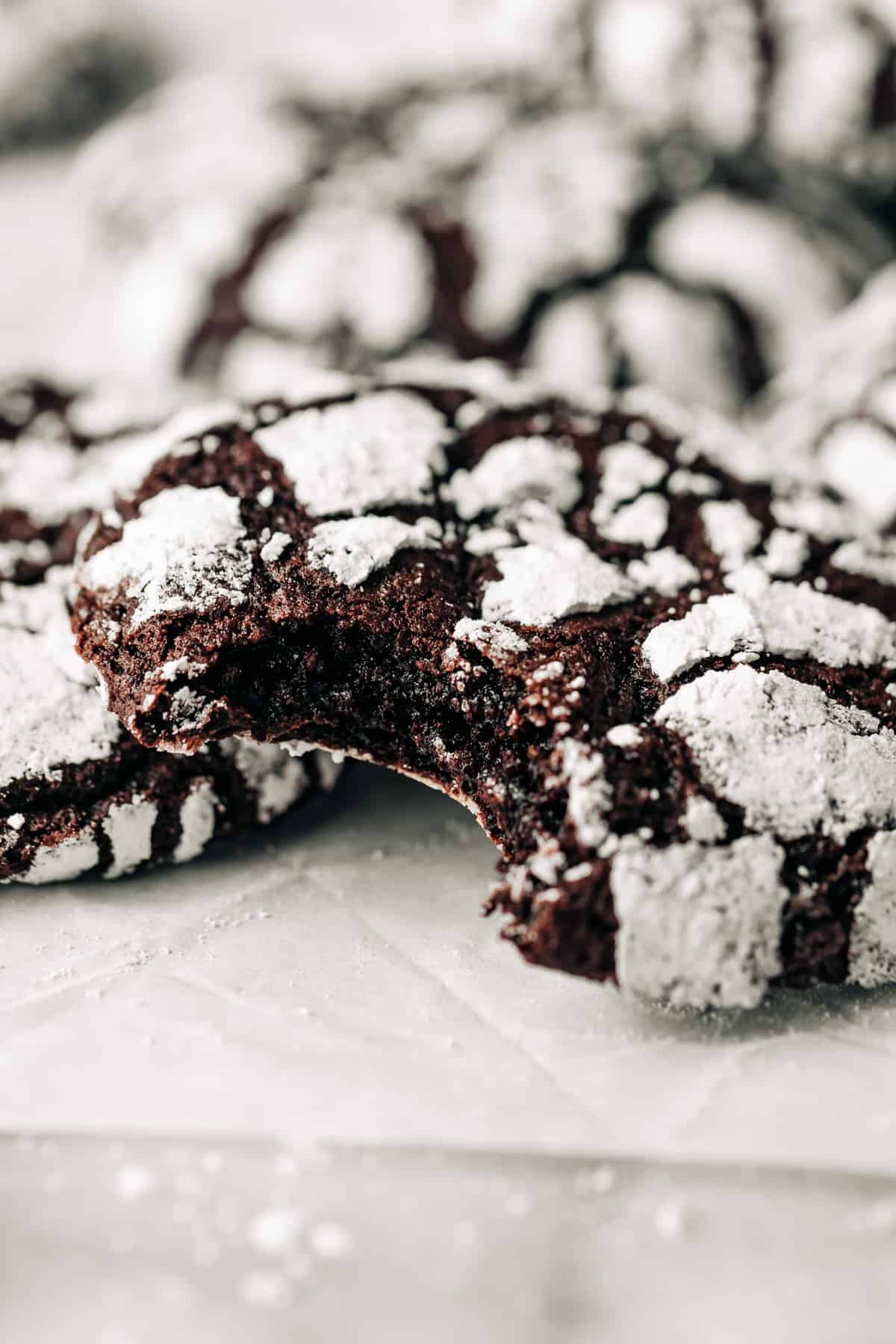 chocolate crinkle cookies.