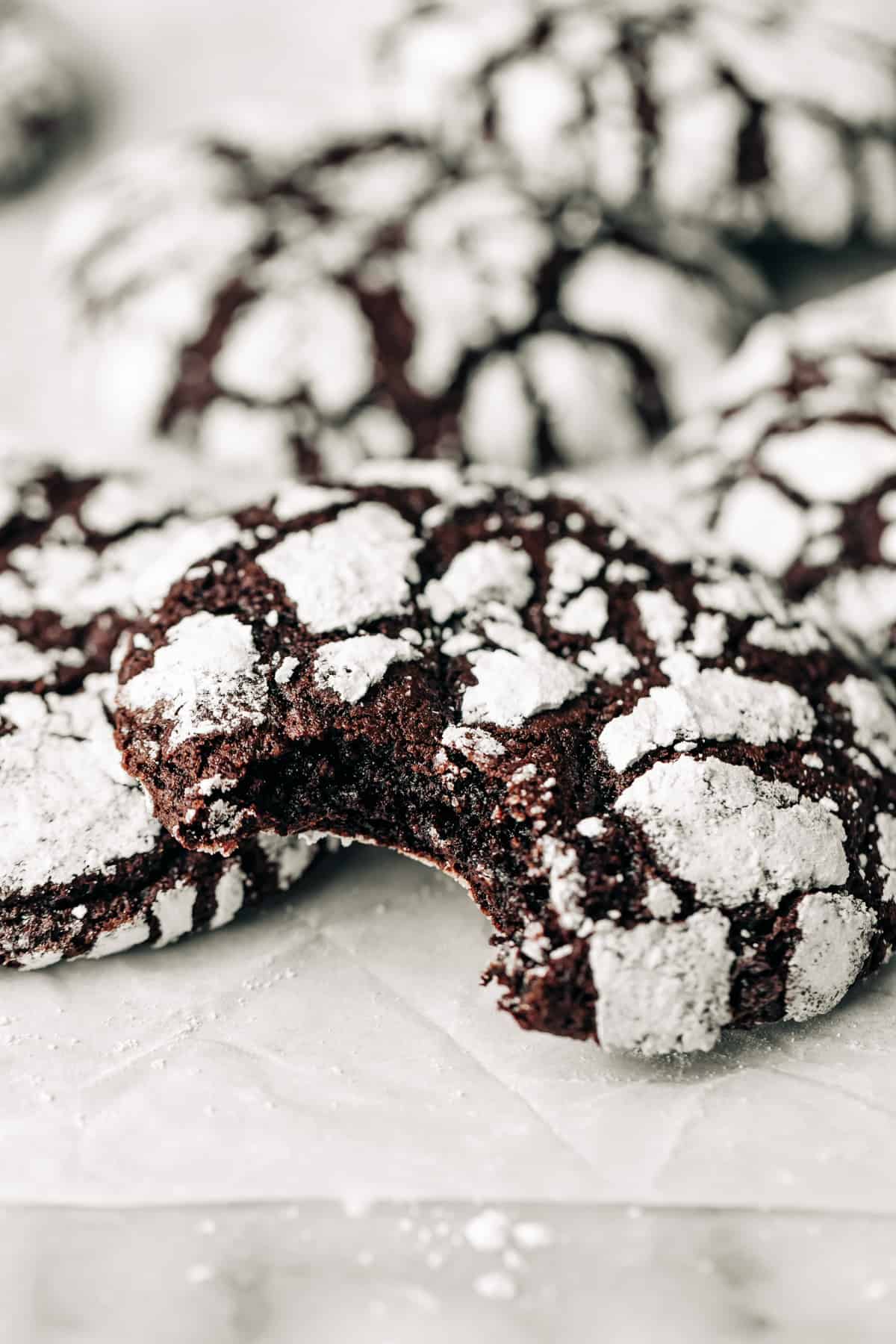 chocolate crinkle cookies.